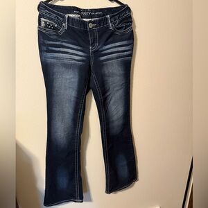 Vanity Blue Flare Wide Leg Jeans with Classic Style